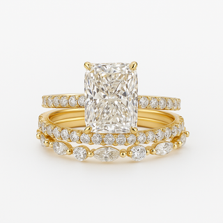 Jaily 3-teiliges Ehering-Set | Gold