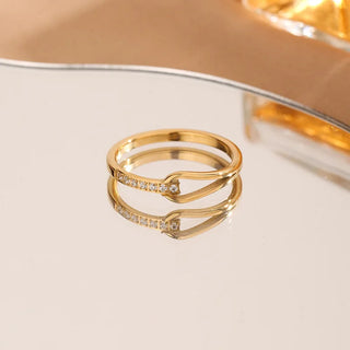 Geometrischer Diamantring