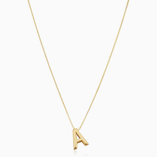Liebesbrief-Initialen-Halskette | Gold