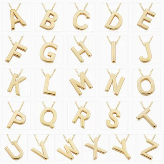 Liebesbrief-Initialen-Halskette | Gold