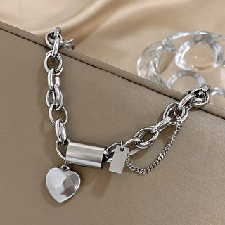 Herzförmiges klobiges Armband | Gold